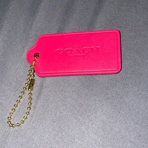 Coach hangtag-NWOT HOT PINK w/rexy